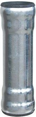 Loro Loro-x Stahlabflussrohr 00130.040X 500mm, DN 40, 2 Muffen, feuerverzinkt, Innenbeschichtung