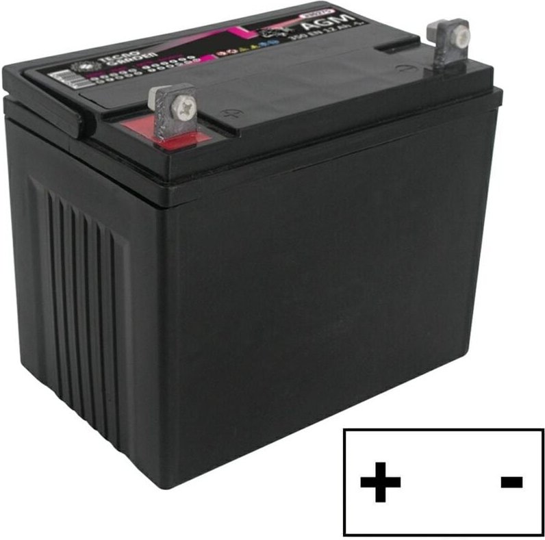 12V 30AH verschlossene Rasentraktor-Starterbatterie, linker Pluspol