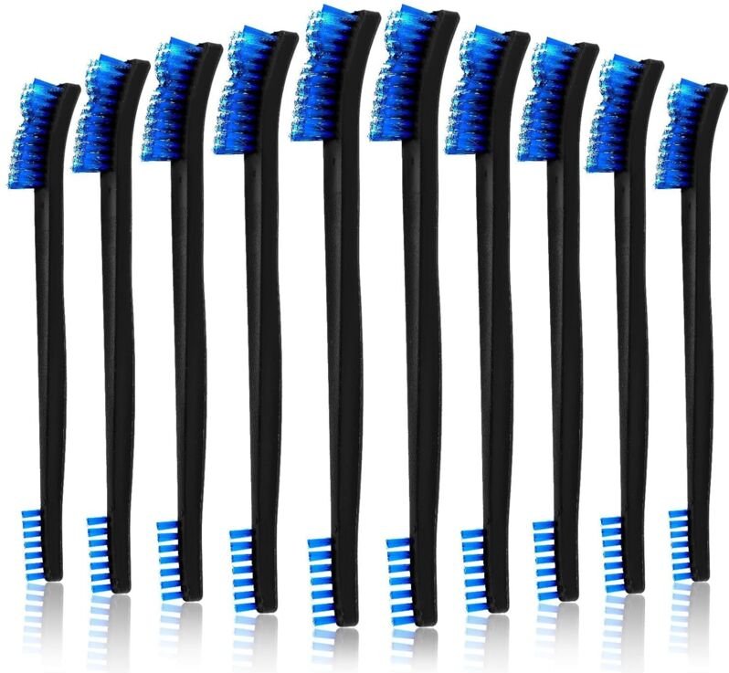 10-teiliges doppelseitiges Waffenreinigungsbürsten-Set, kleine Edelstahldraht-Fugenbürsten, Mini-Allzweck-Reinigungsbürs...