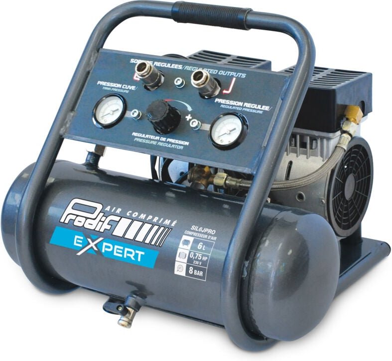 Geräuscharmer Koaxialkompressor PRODIF 6L 0,75 PS 8 BAR - SIL6JPRO