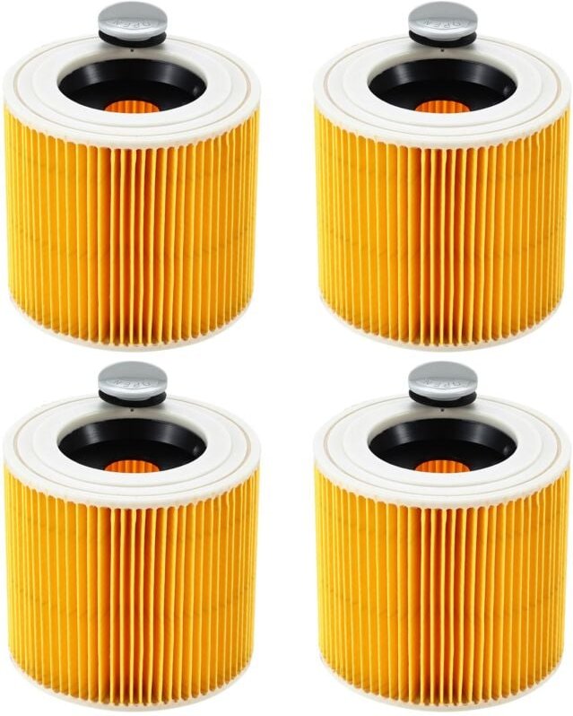 Thumbnail - Kartuschenfilter, 4x Staubsaugerfilter für Kärcher, Staubsauger für Kärcher WD3 Premium, WD2, Filter WD3, MV3, MV2 SE400...