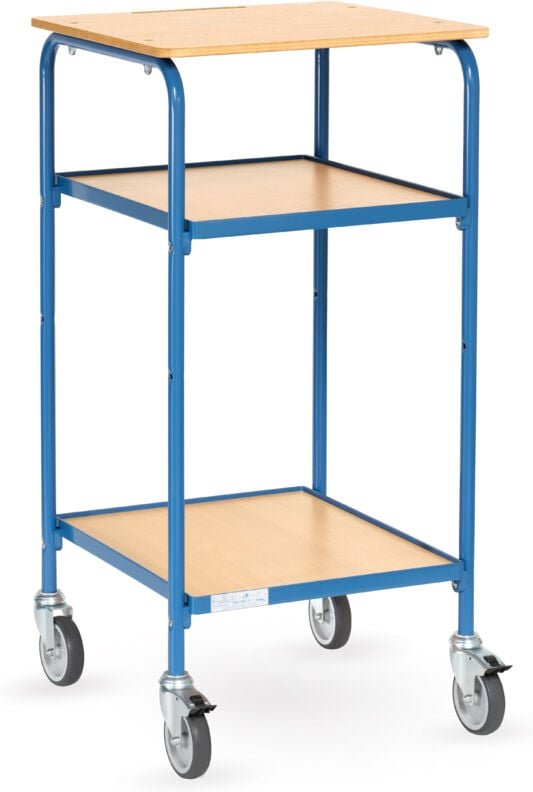 Fetra Rollpult mit gerader Schreibfläche und 2 Ablageböden