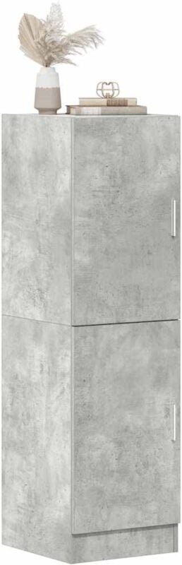Küchenschrank Betongrau 38x41,5x131,5 cm Holzwerkstoff - Vidaxl