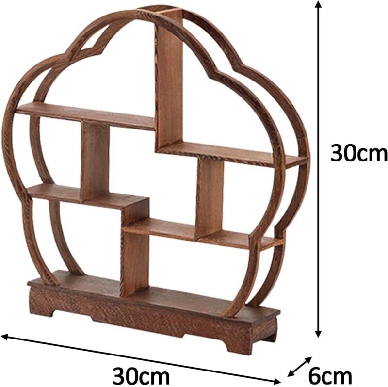 Holzständer, chinesischer Holzständer, Vorratskammer-Organizer-Halter, stabiler Cupcake-Ständer aus Holz, zum Backen auf...