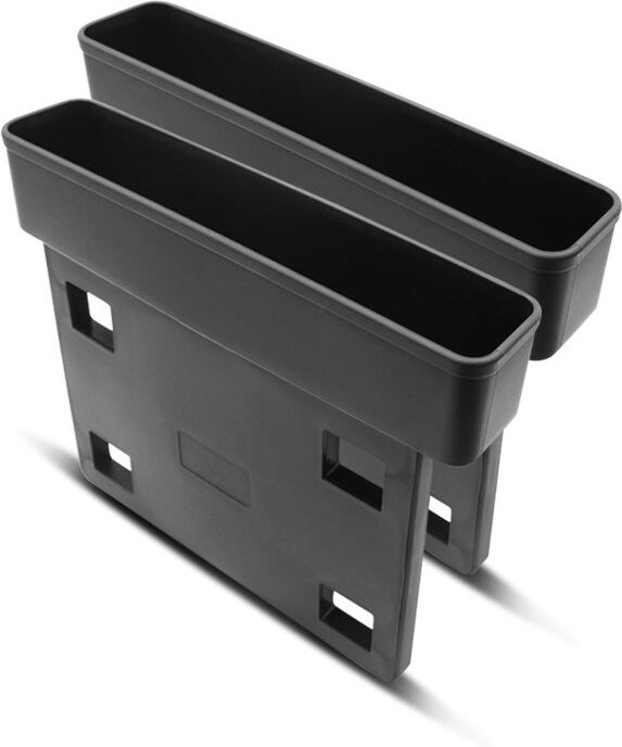 Thumbnail - Alovez - 2Pcs Auto Sitz Zurück Lagerung Box Universal Seite Tasche Multifunktionale Auto Organizer Auto Lagerung
