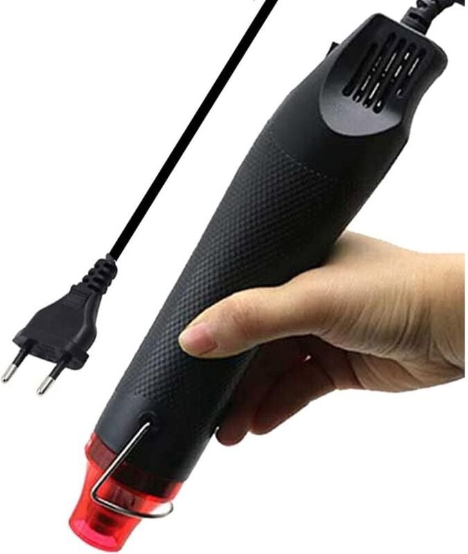 Hand-Heißluftpistole, 2 m langes, tragbares Heißluftgebläse mit ultralangem Kabel für DIY-Schrumpffolien, Kunststoff, St...