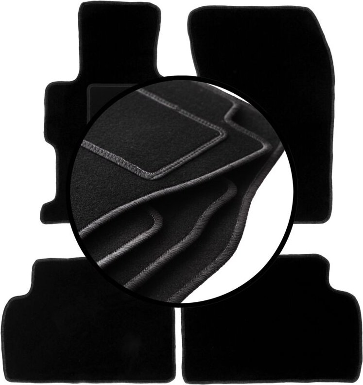 Komplettset Veloursmatten für: Honda Civic IX Limousine (2011-2016)