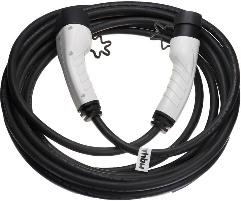 Vhbw - Ladekabel Typ 2 zu Typ 2 kompatibel mit Volvo XC90 Recharge, XC90 phev Elektroauto, 3-phasig, 16 a, 11 kW, 10 m