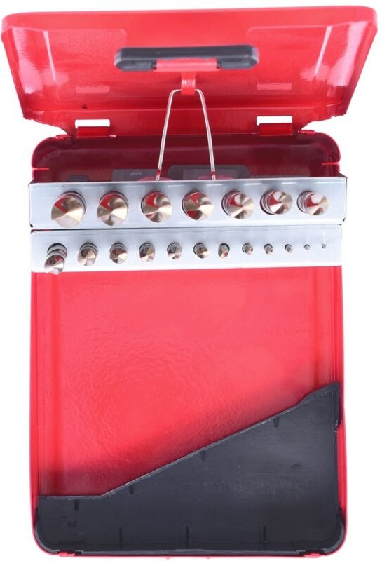 Kstools - ks Tools hss-g Co 5 Spiralbohrer-Satz, Stahlblechkassette 19-tlg. 1-10 mm