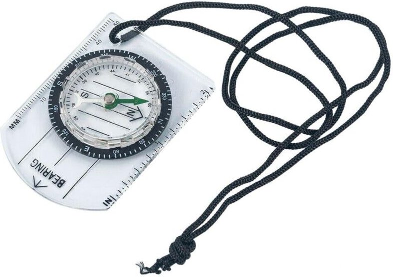 Kompakter kompass fur die wanderung