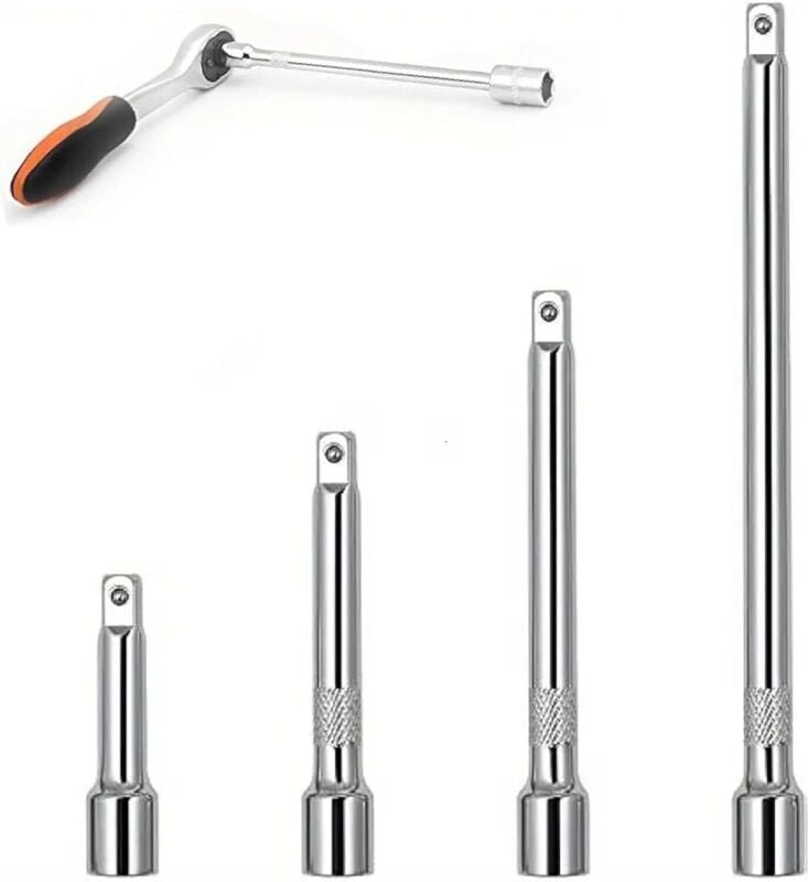 Kippverlängerungs Satz Steckschlüssel-Verlängerungen 4-tlg.Verlängerungs Satz 1/4 Zoll Antrieb(50,75,100,150mm