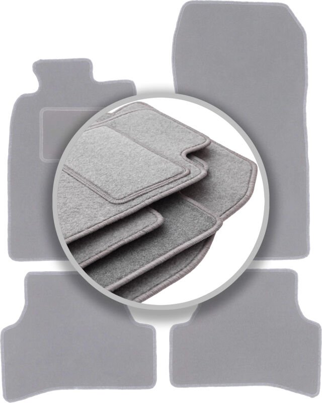 Graue Autofußmatten für: Mercedes CLK W208 Coupé (1997-2003)