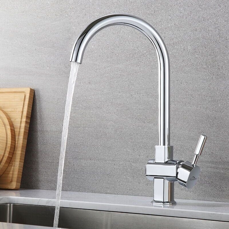 Aiperq Küchenarmatur Hochdruck 360° drehbare Mischbatterie für Spülbecken, Küche Spültischarmatur, 260 mm Hochauslauf