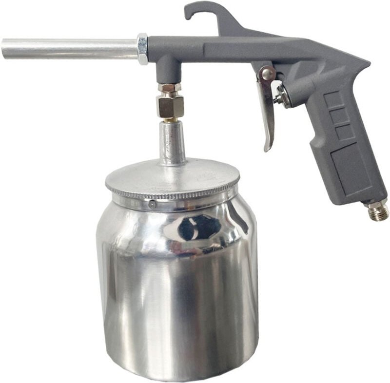 Sandstrahlpistole für Kompressor mit 6mm Düse, Sandstrahler mit 1L Sandbehälter, Kompressorzubehör, max. Druck. 8 Balken...