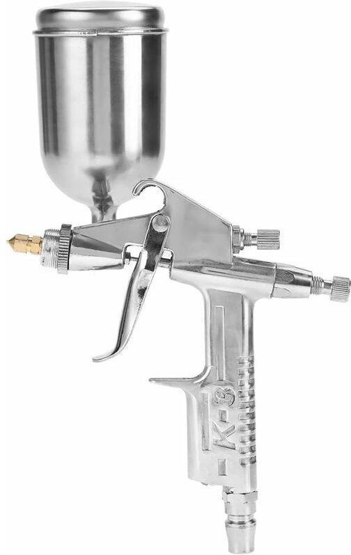 Jalleria - 0,5-mm-Düsen-Luftspritzpistole, K-3-Aluminium-Mini-Professionelle pneumatische Farbspritzpistole für Automobi...
