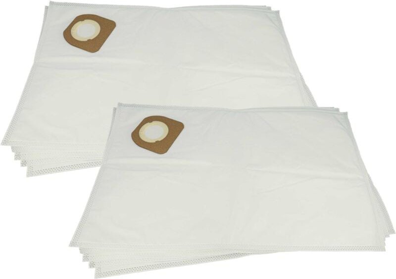 vhbw 10x Staubbeutel Ersatz für Dewalt DCV9402-XJ für Staubsauger - Mikrovlies, Typ M, 55cm x 34cm Weiß