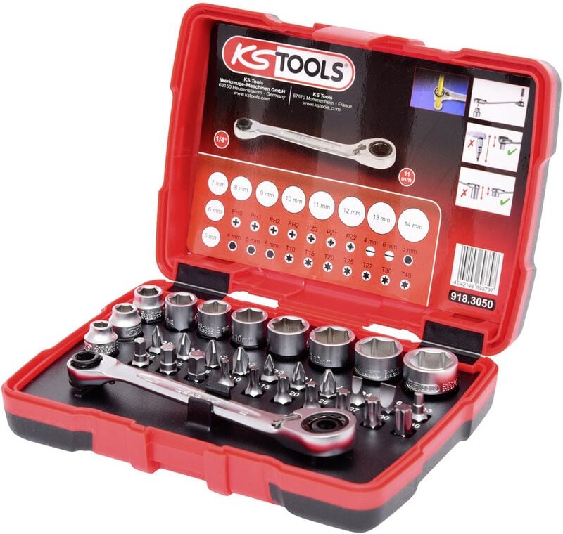 Ks Tools 918.3050 Steckschlüsselsatz 31teilig 918.3050