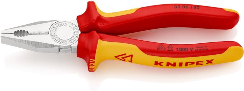 Knipex VDE-Kombizange 180 mm (03 06 180)
