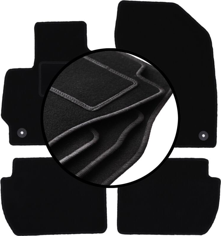 Komplettset Veloursmatten für: Mitsubishi Outlander II Crossover (2006-2013)