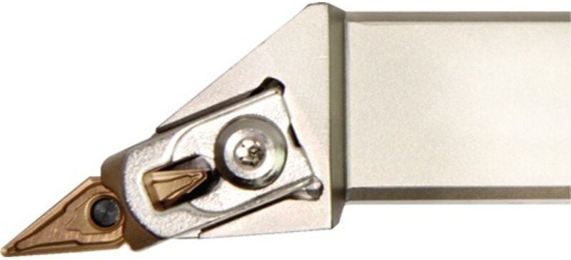 Klemmdrehhalter MVJNR2525M16 rechts vernickelt Außendrehen