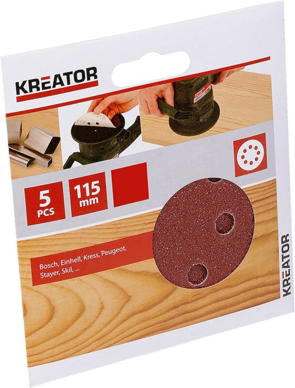 5er-Set selbsthaftende Scheiben - Korn 60 - Ø 115 mm Kreator