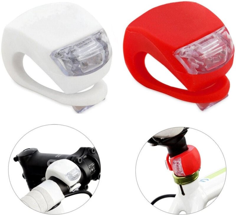 Trade Shop Traesio - Trade Shop - vorne hinten led fahrrad sicherheitslichter blinken intermittierend -