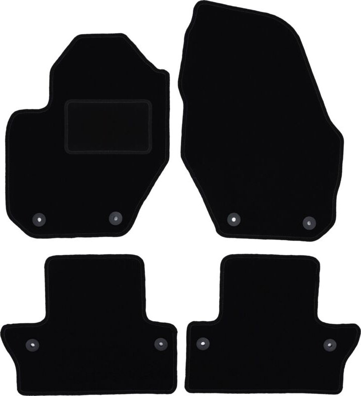 Schwarze Veloursmatten für: Volvo V60 Cross Country, Kombi (2011-2017)