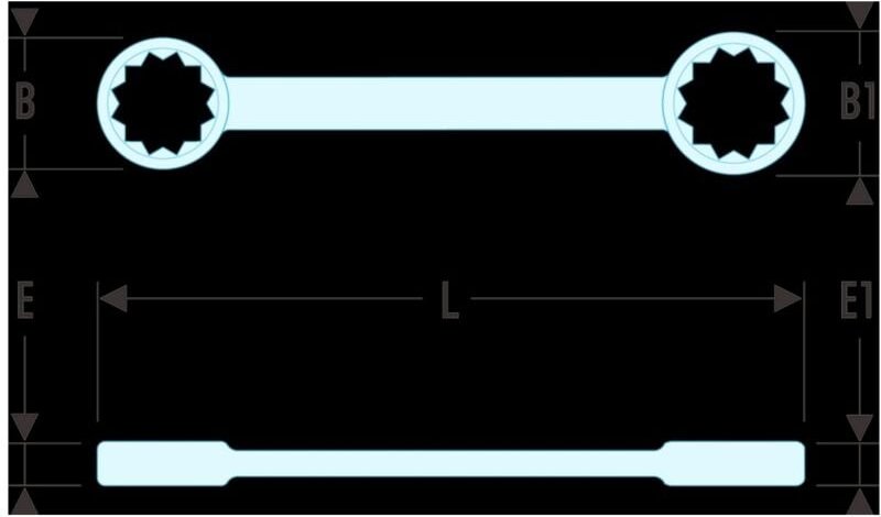 Thumbnail - FACOM Doppelringschlüssel lang 7/32x1/4