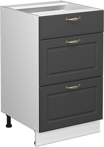 Badschrank Fame-Line, Anthrazit-Gold, 50 x 81.6 cm ohne Arbeitsplatte, Vicco