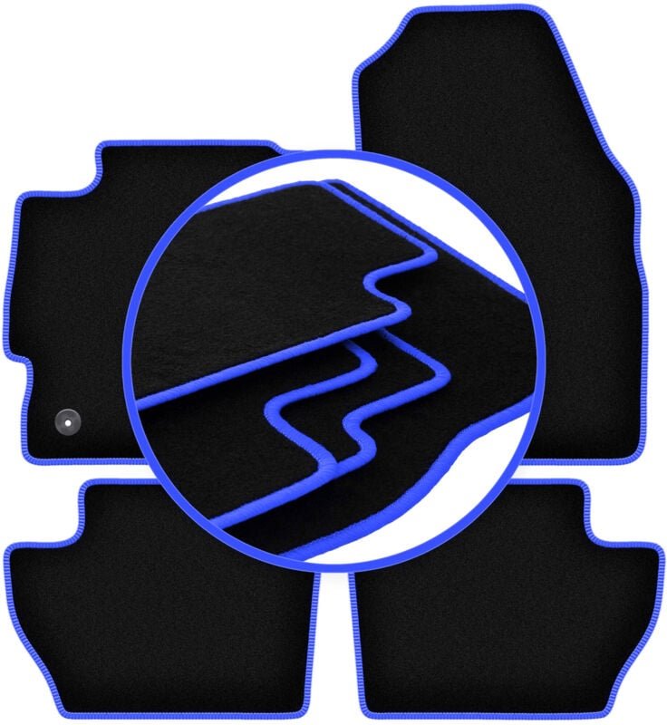 CARLUX-BLUE Autofußmatten für: Ford Puma II Crossover (2017-)