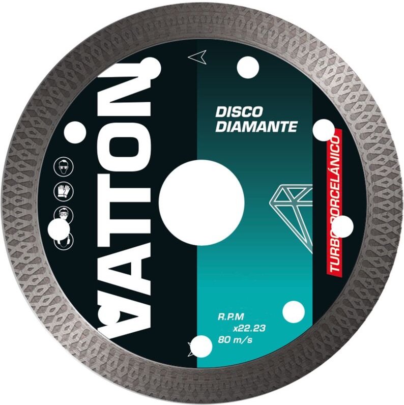 230 mm Turbo-Diamantscheibe aus Porzellan - Vatton