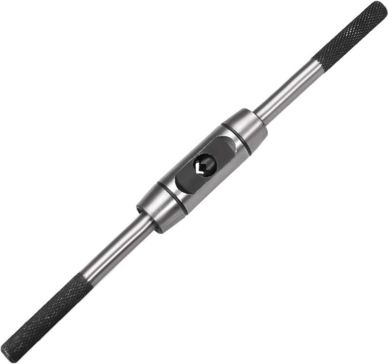 Linkshänder-Gewindebohrerhalter, verstellbarer Windeisengriff für metrisches M6-M14-Gewindebohrer, Senker, Gewindeschnei...