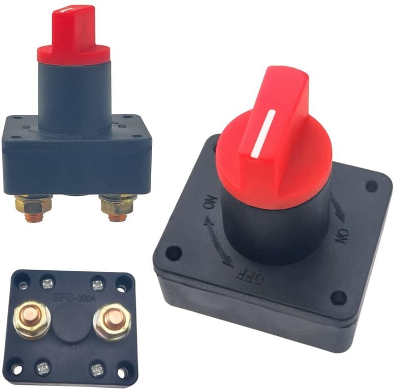 2 STK Batterietrennschalter, 12 V/60 V 300 A Leistungsschalter, Batterieschalter, für Boot, Auto, Motorrad und Geländewa...