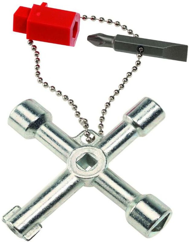 VIRAX Universal-Kreuzschlüssel 6-fach - Speziell für Elektriker - 261502