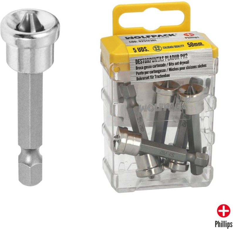 Destorpuntas Pladur PH2 50 Mm (5 piezas)