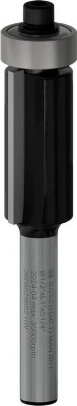 Bosch pro Bündigfräser mit untenliegendem Führungskugellager ø 1/2 x l 1 Schaft 1/4 - 2608629692
