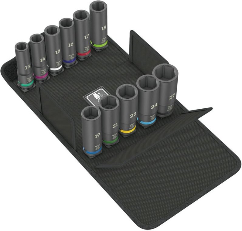 Thumbnail - Wera Außen-Sechskant Steckschlüsseleinsatz-Set 8790 C Impaktor Deep Set 1, 1/2"