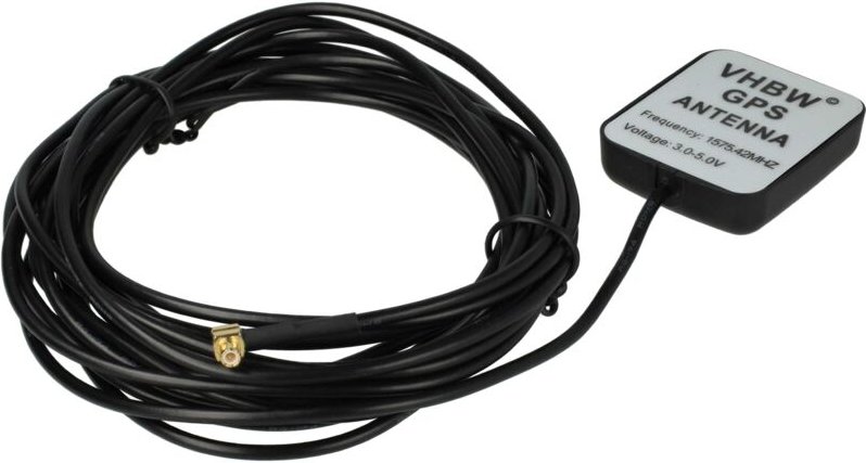 Vhbw - gps Antenne kompatibel mit Navman ICN-635, ICN-630, ICN-620, ICN-610 Navi mit MCX-Anschluss - Magnetfuß, 5 m, Sch...