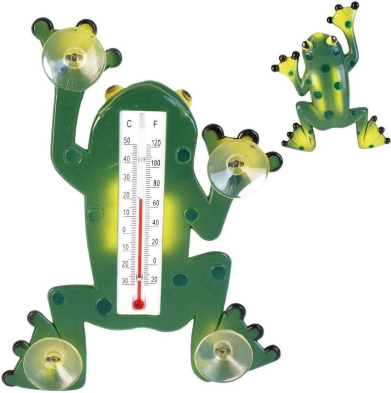 Northix - Window temperature gauge frog 30c to 50c suction cups