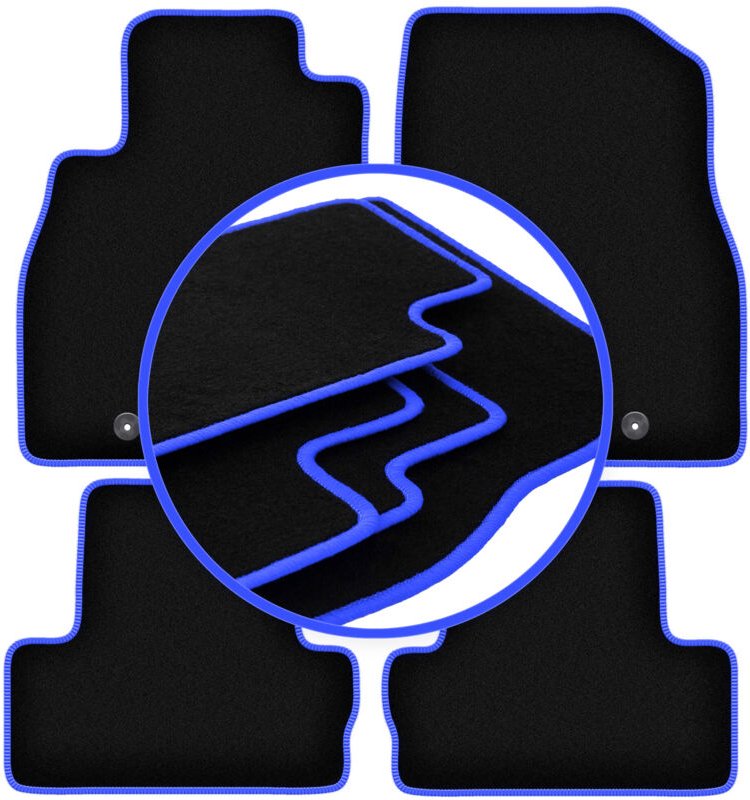 CARLUX-BLUE Autofußmatten für: Opel Ampera I Fließheck (2012-2017)