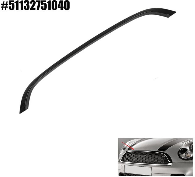 Fronthauben-Zierleiste, obere Kühlergrill-Zierleiste aus abs, kompatibel mit Cooper Schrägheck R56 R57 R57 s jcw 5113275...