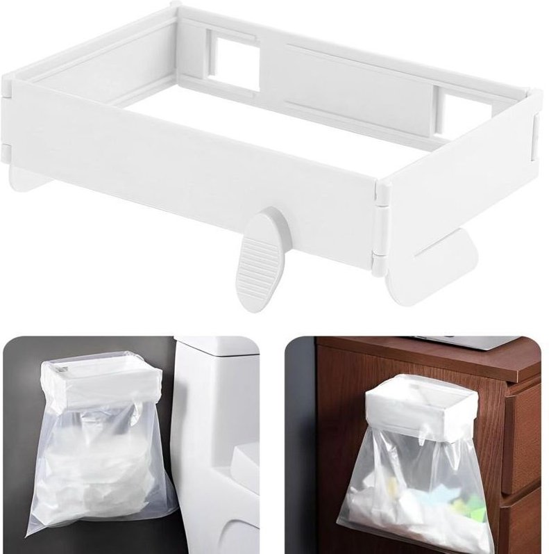 KZQ Handtuchhalter fürs Badezimmer, ohne Bohren, weiß, zur Wandmontage, Handtuchhalter mit 2 Haken, Handtuchstange aus A...