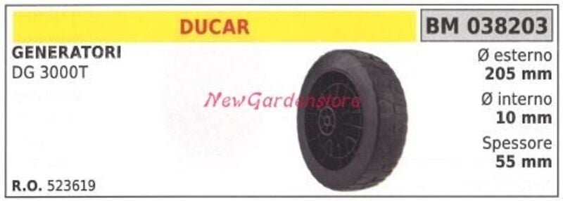 DUCAR Lichtmaschinenrad DG 3000T 038203