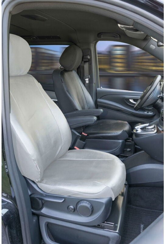 Walser - Passform Sitzbezug aus Kunstleder kompatibel mit Mercedes-Benz V-Klasse 447, Einzelsitz Fahrer Armlehne innen