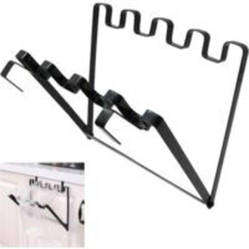 Thumbnail - Jalleria - Faltbarer Müllsackhalter zum Aufhängen – einfacher Müllsackhalter aus Eisen mit Haken, passend für 1,8 cm gro...