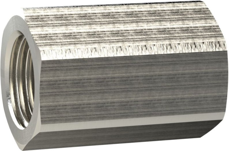 Muffe mit Außensechskant, g 1/2, sw 27, Messing vern. - Riegler