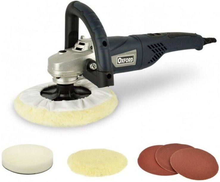 Trade Shop Traesio - Trade Shop - 180 mm 1260 w winkelpolierer für karosseriearbeiten mit professioneller geschwindigkei...