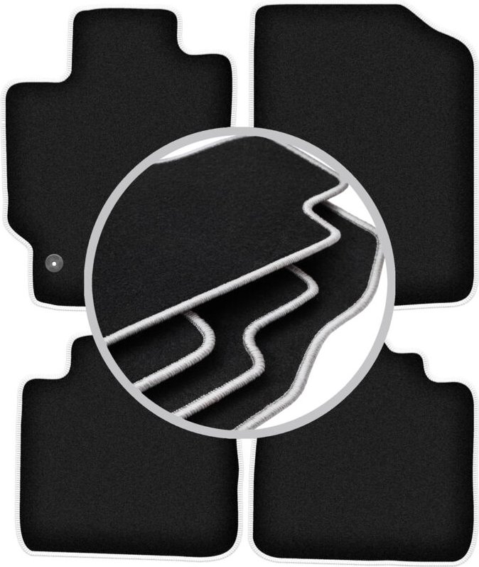 CARLUX-SILVER Autofußmatten für: Toyota Camry VII Limousine (2007-2011)