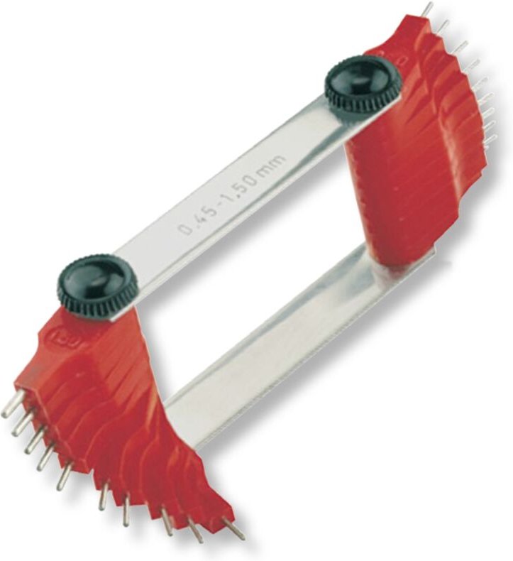 Ultra - Düsenlehren Stahlstifte in Kunststofffassung Ø0,45-1,5mm (20)