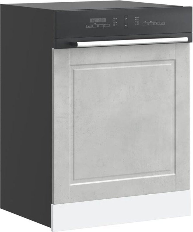 Geschirrspülerblende Porto Betongrau 60x1,5x67 cm Holzwerkstoff Vidaxl